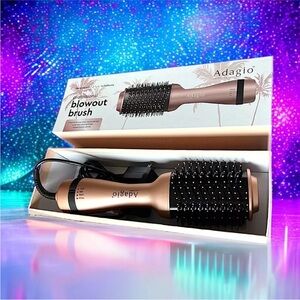 Hair Dryer Adagio California Professional Blowout Brush in Rose Gold RV $399 NIB